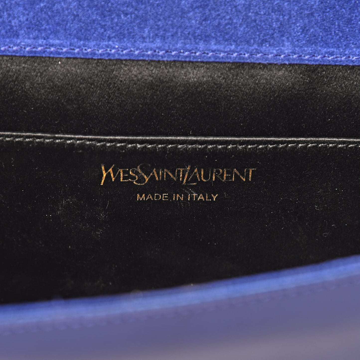 Patent Calfskin Monogram Large Belle De Jour Clutch Royal Blue