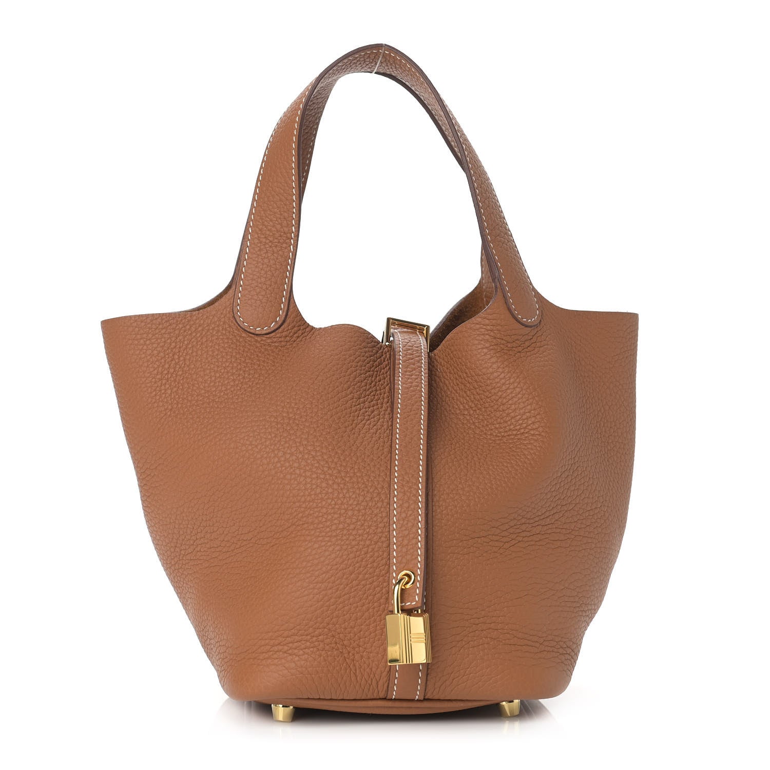 Hermes Taurillon Clemence Picotin Lock 18 PM Gold 1 of 9