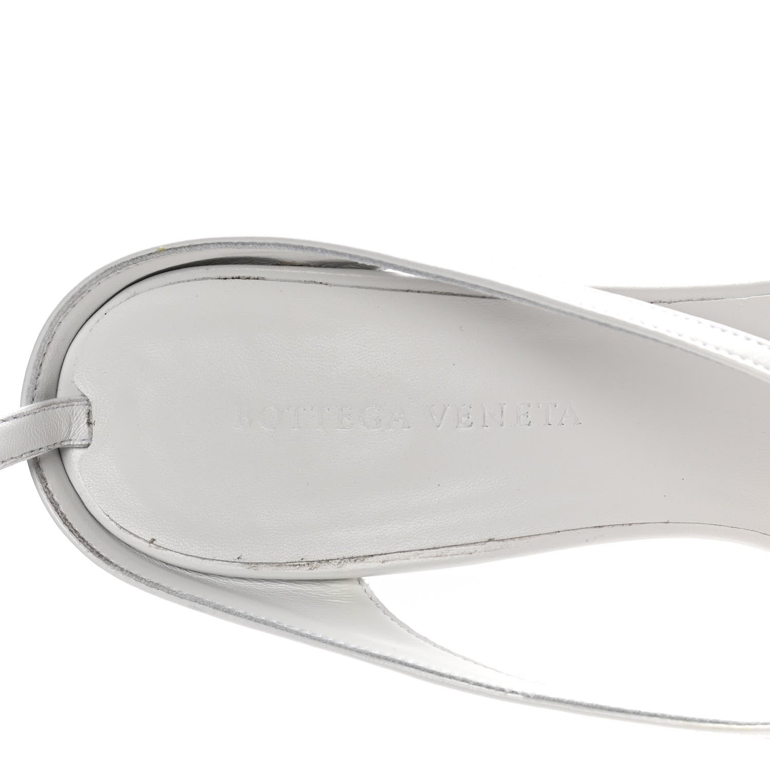 Bottega Veneta Lambskin Stretch Multi Strap 90mm Sandals 39.5 Optic White 9 of 14