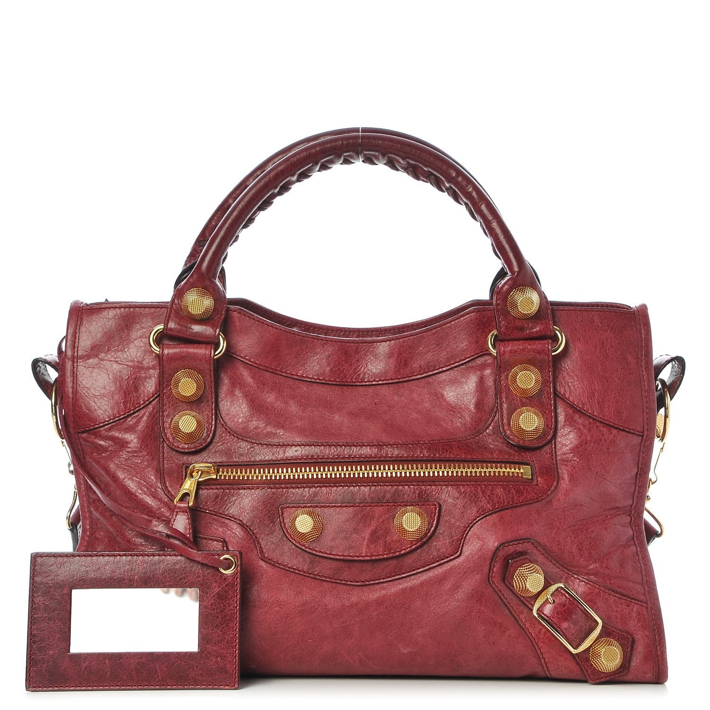 Agneau Giant 21 Gold Hardware City Pourpre