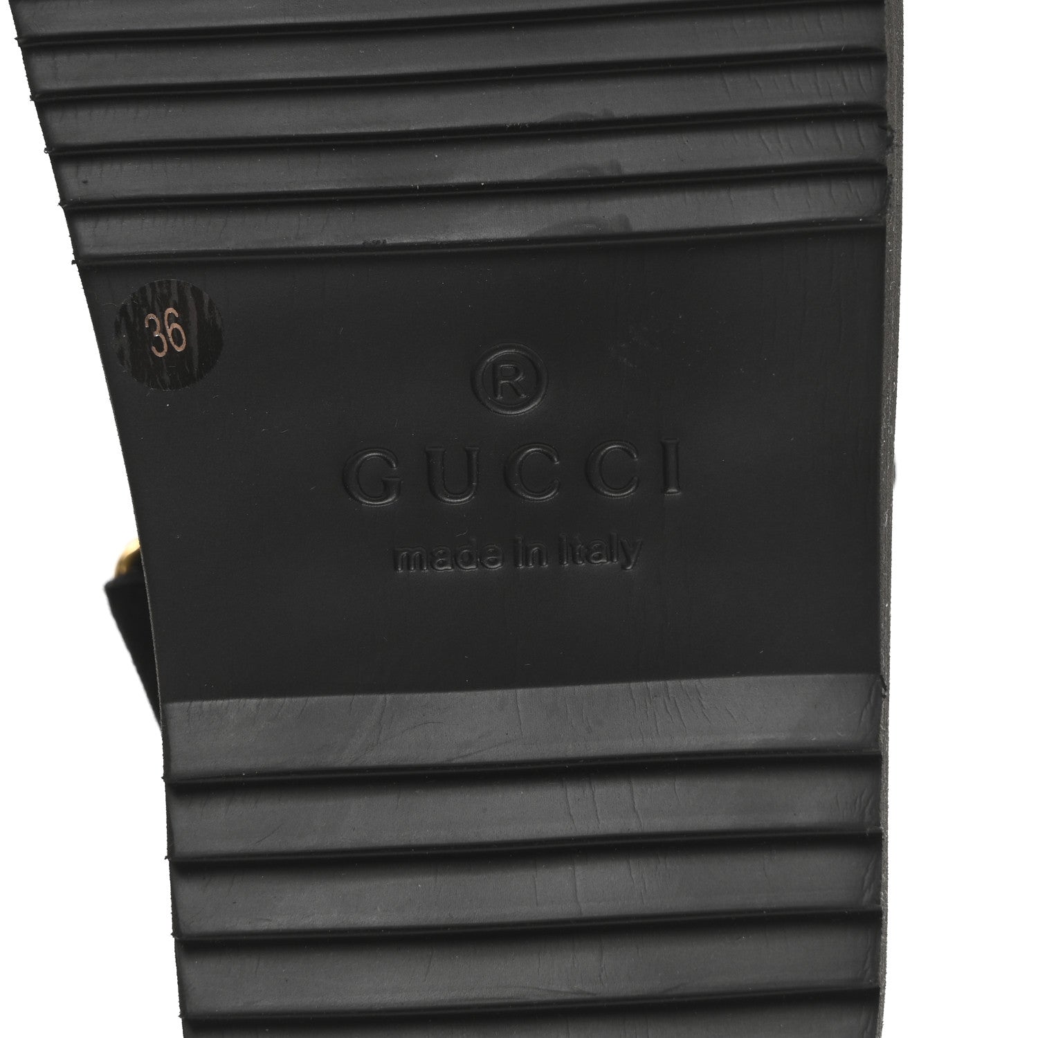 Gucci Tela Retino Kid Scamosciato Crystal GG Monogram Womens Dad Sandals 36 Black 7 of 8