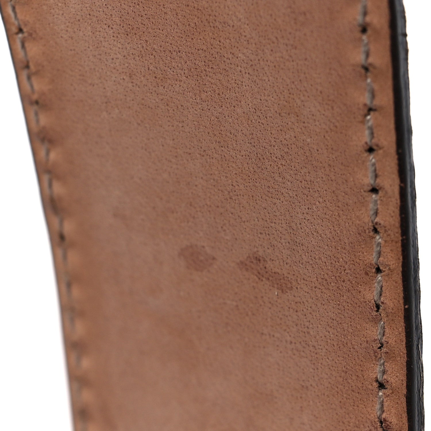 Gucci Calfskin Interlocking G Belt 85 34 Brown Turquoise 6 of 7