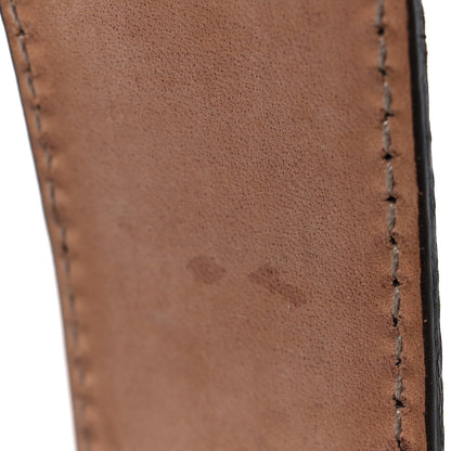 Gucci Calfskin Interlocking G Belt 85 34 Brown Turquoise 6 of 7
