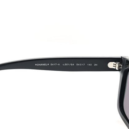 Chanel Acetate Square Sunglasses 5417-A Black 5 of 8