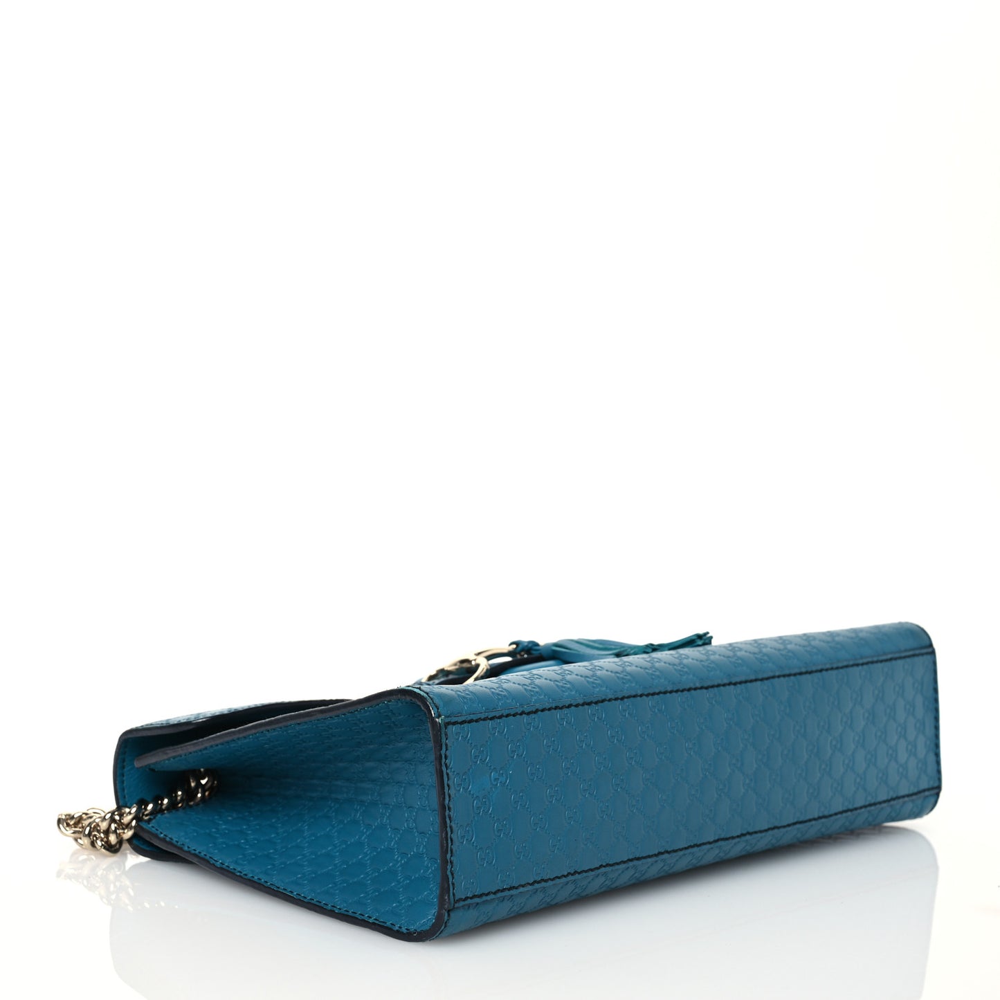 Soft Microguccissima Medium Emily Chain Shoulder Bag Deep Cobalt