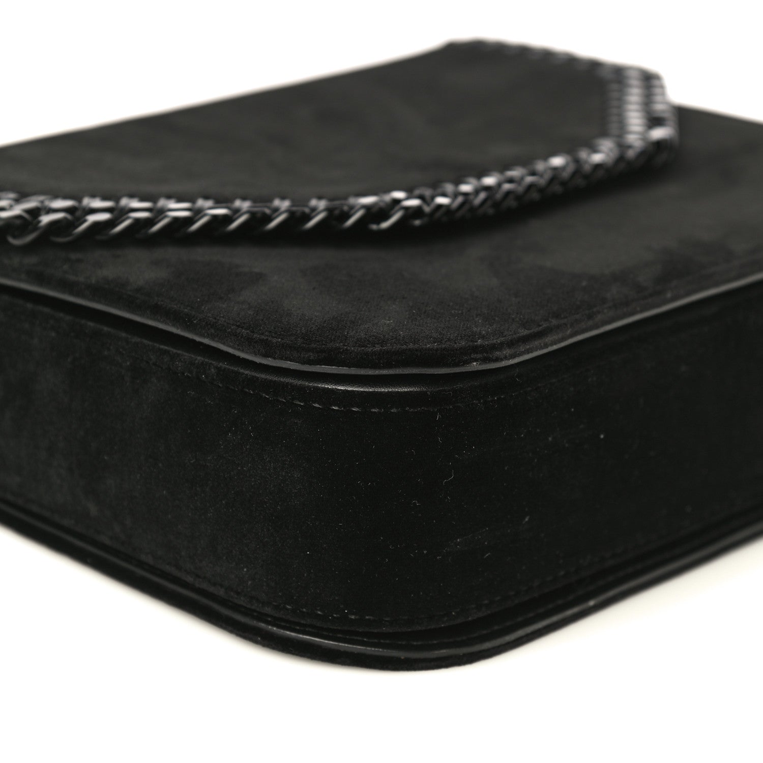 Stella McCartney Velvet Effect Medium Falabella Box Shoulder Bag Black 11 of 13