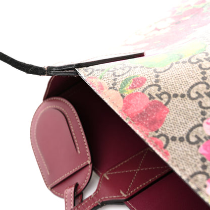 Gucci GG Supreme Monogram Blooms Small Reversible Tote Beige Multicolor Dry Rose 17 of 18