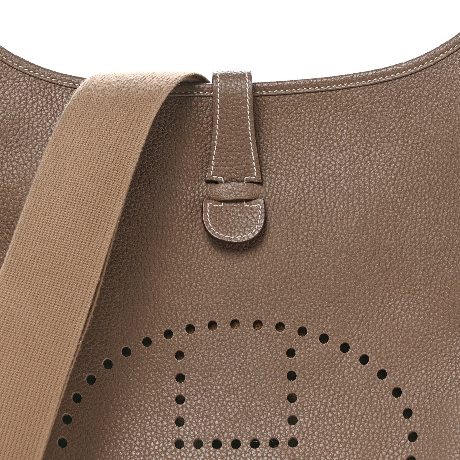 Hermes Taurillon Clemence Evelyne III GM Etoupe 8 of 13