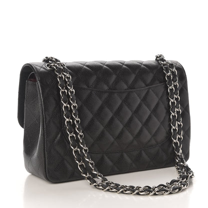Chanel Caviar Quilted Jumbo Double Flap Black 3 of 11