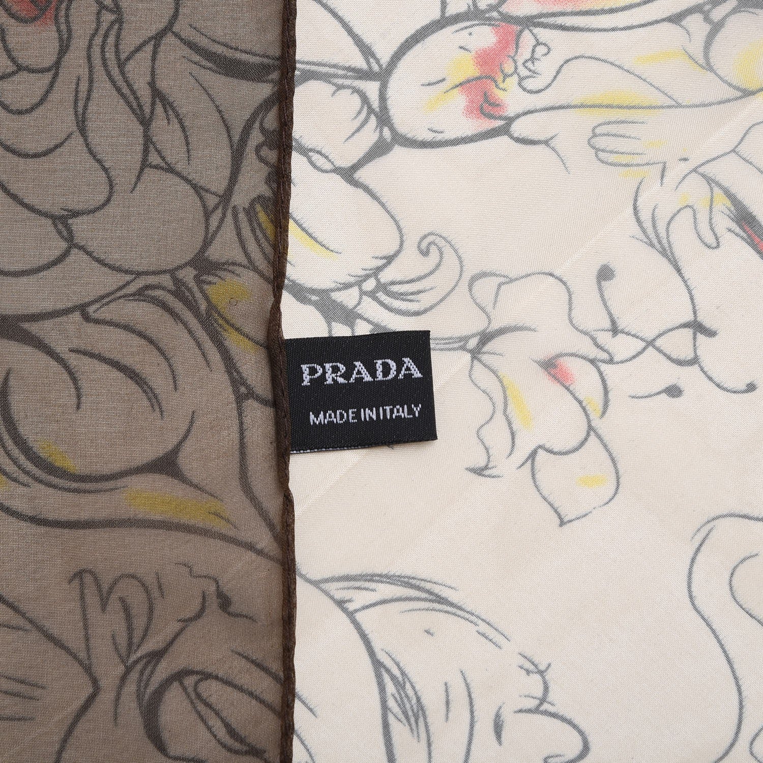 Prada X JAMES JEAN Silk Fairy Fairies Scarf 8 of 12