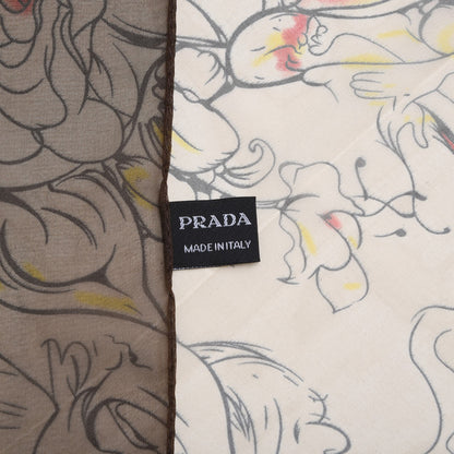 Prada X JAMES JEAN Silk Fairy Fairies Scarf 8 of 12