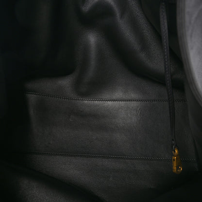 The Row Polished Saddle Calfskin Alexia Bag Black 6 of 12