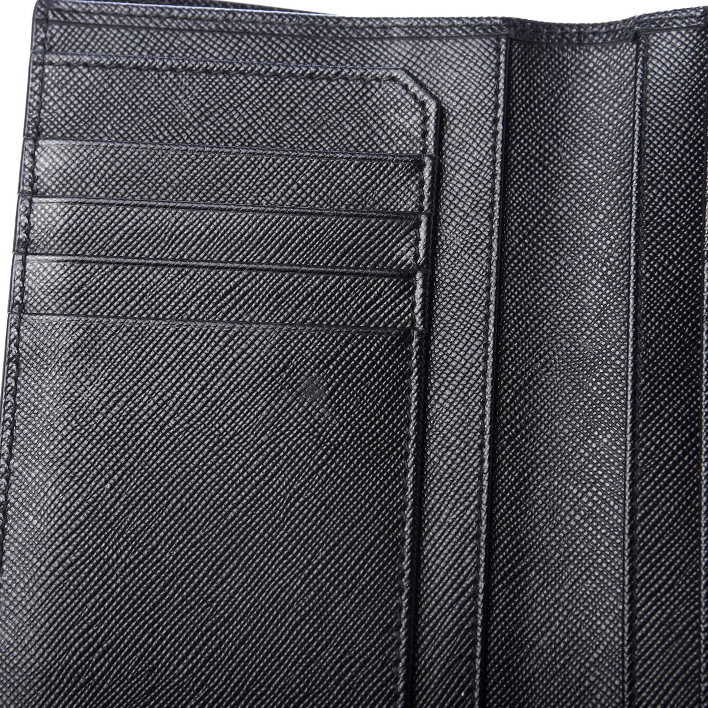 Saffiano Compact Envelope Wallet Black