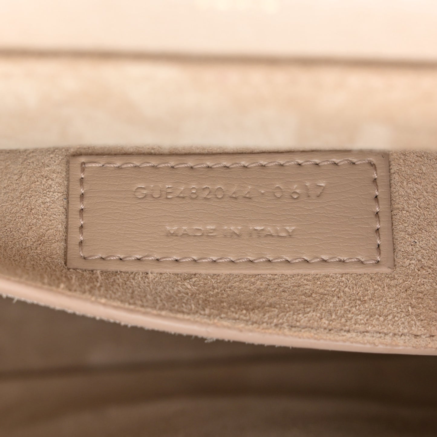 Smooth Calfskin Suede Medium Bellechasse Bag Beige