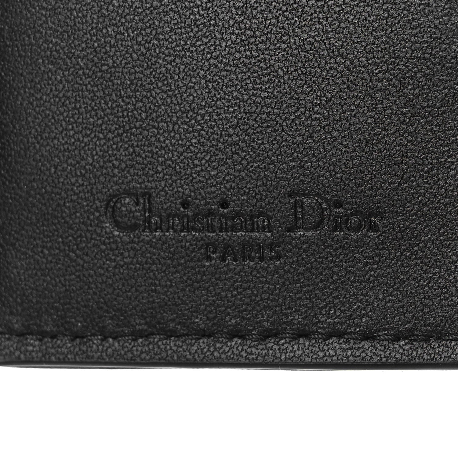 Christian Dior Lambskin Cannage Small Lady Dior Flap Card Holder Black 6 of 9