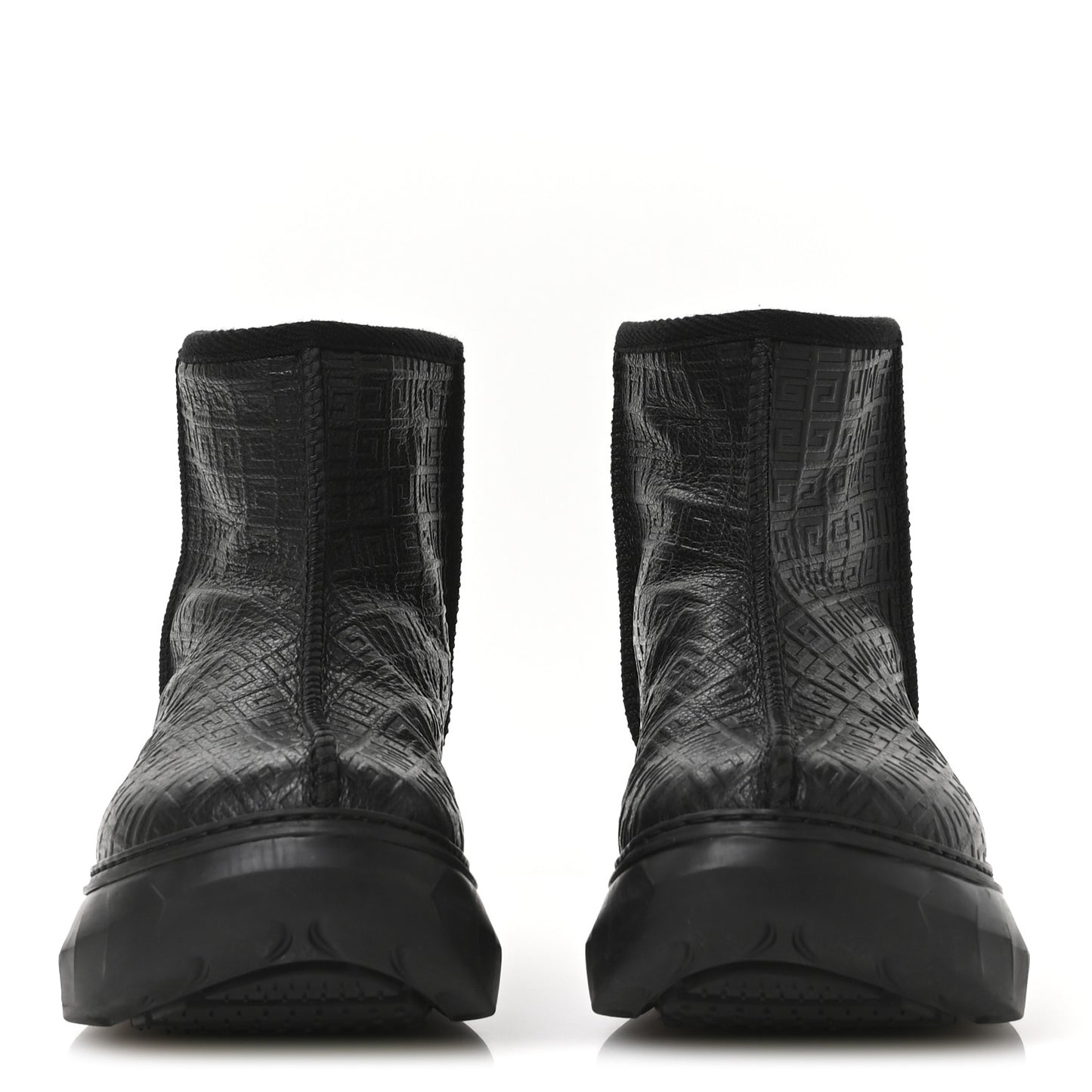 Calfskin Logo Embossed Marshmallow Boots 37 Black