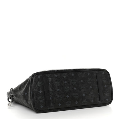 MCM Visetos Medium Reversible Shopping Tote Black 6 of 16