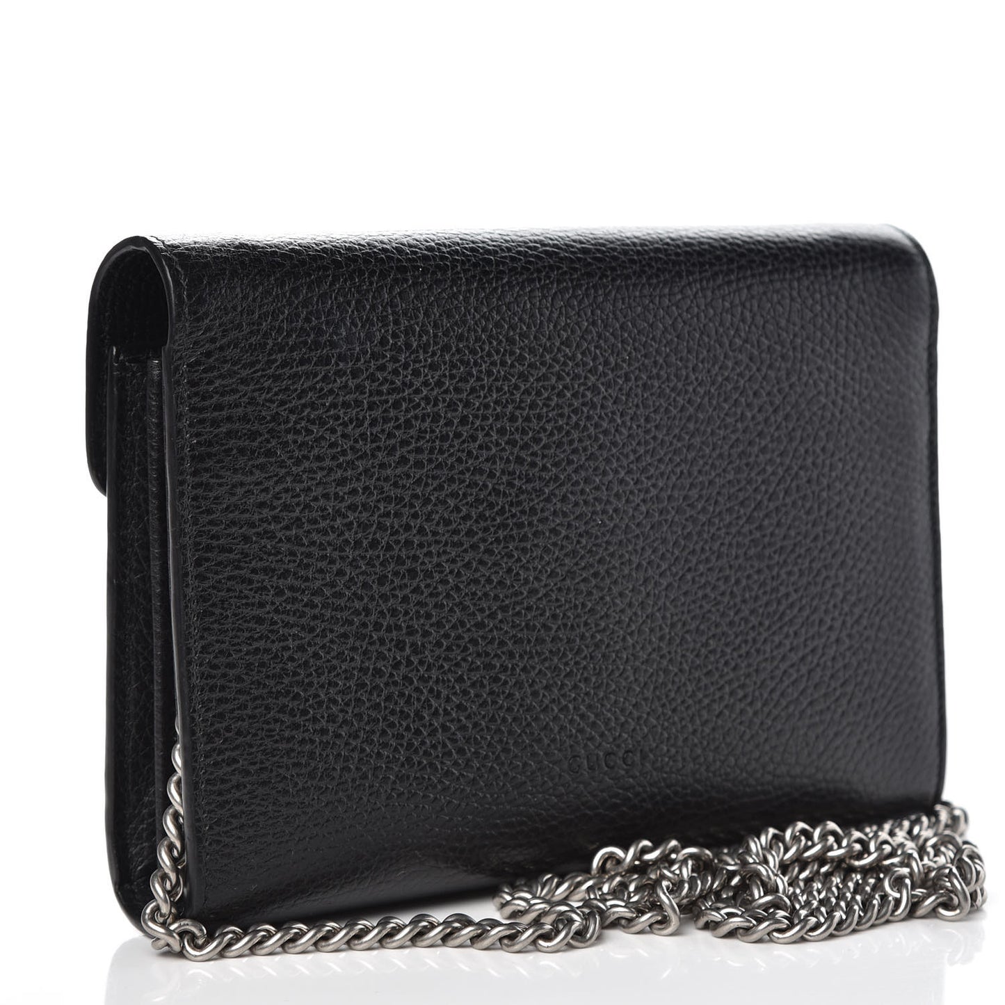 Calfskin Mini Dionysus Chain Wallet Black
