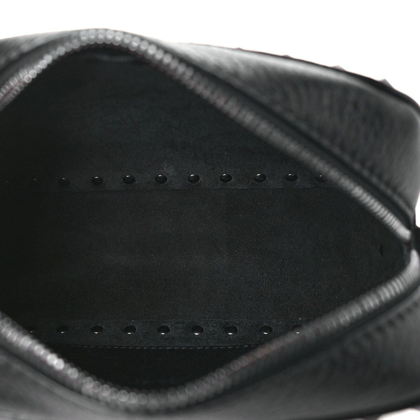 Pebbled Calfskin Rockstud Camera Crossbody Bag Black