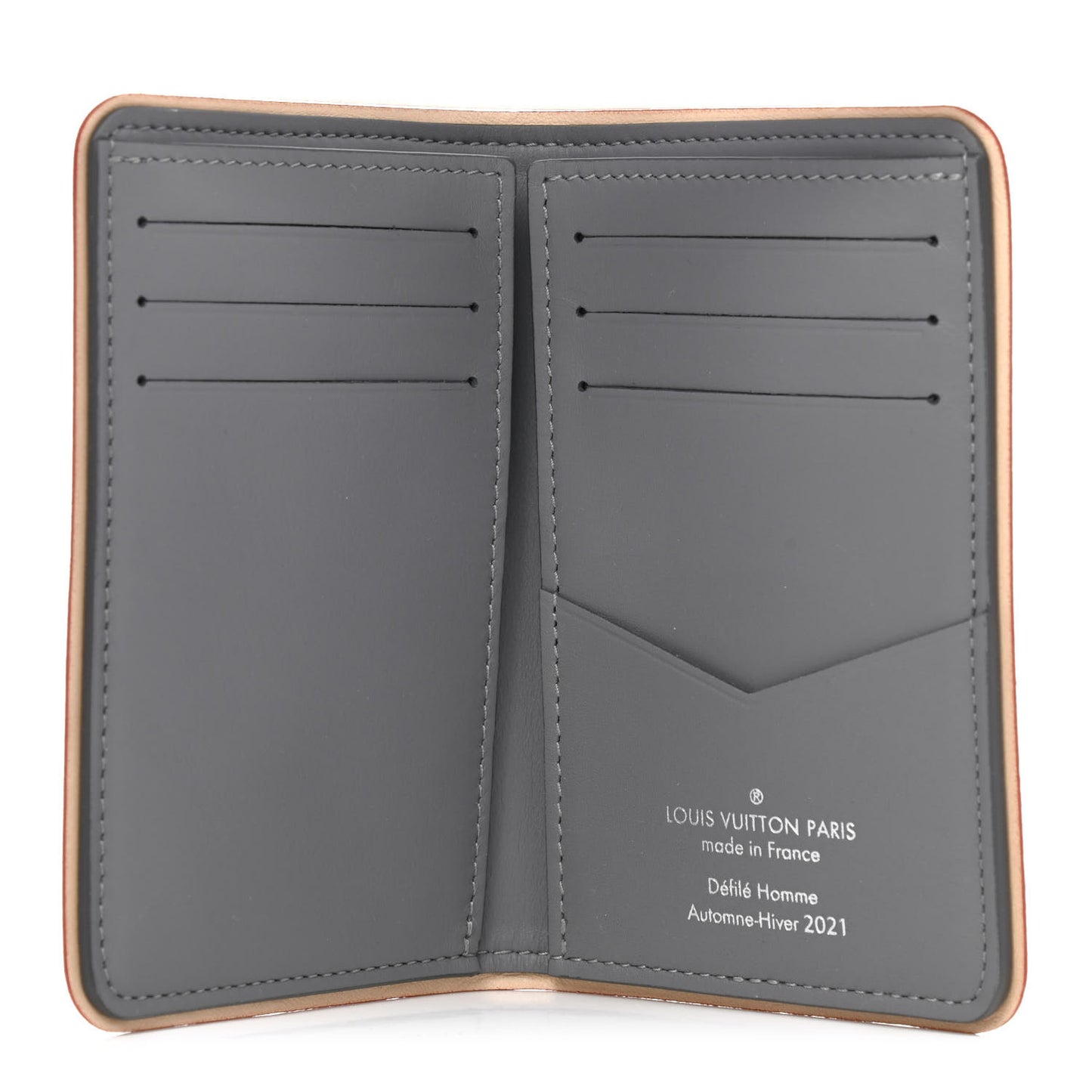 Monogram Mirror Slender Pocket Organizer