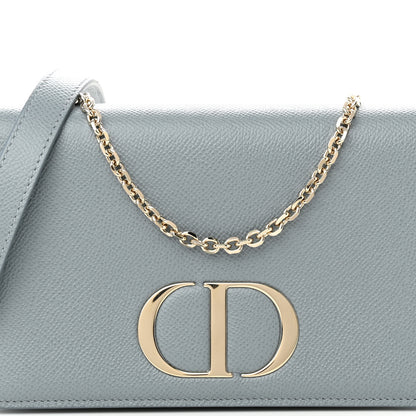 Christian Dior Calfskin 30 Montaigne 2 in 1 Pouch Cloud Blue 9 of 12