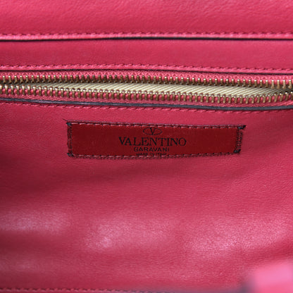 Valentino Garavani Vitello Small Rockstud Tote Cyclamin 5 of 12