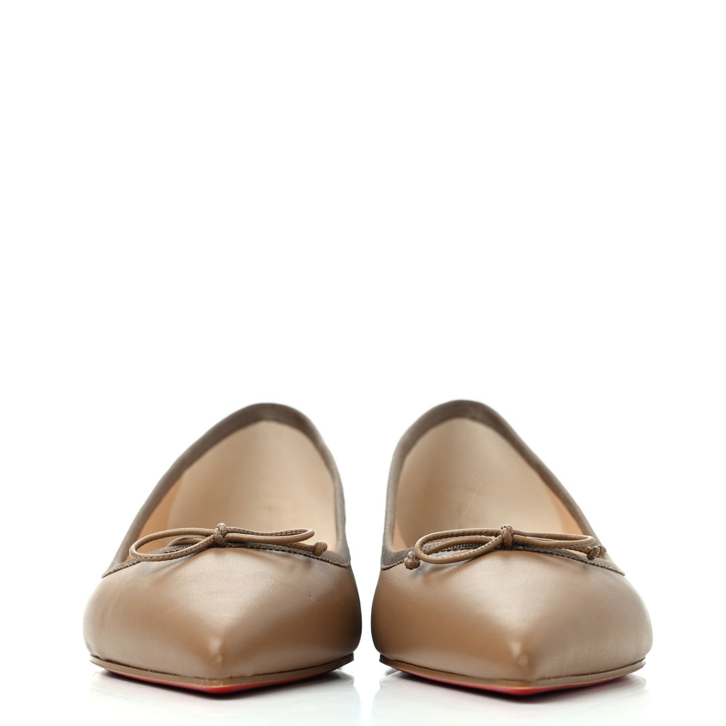 Nappa Spiked Hall Flats 40.5 Nude
