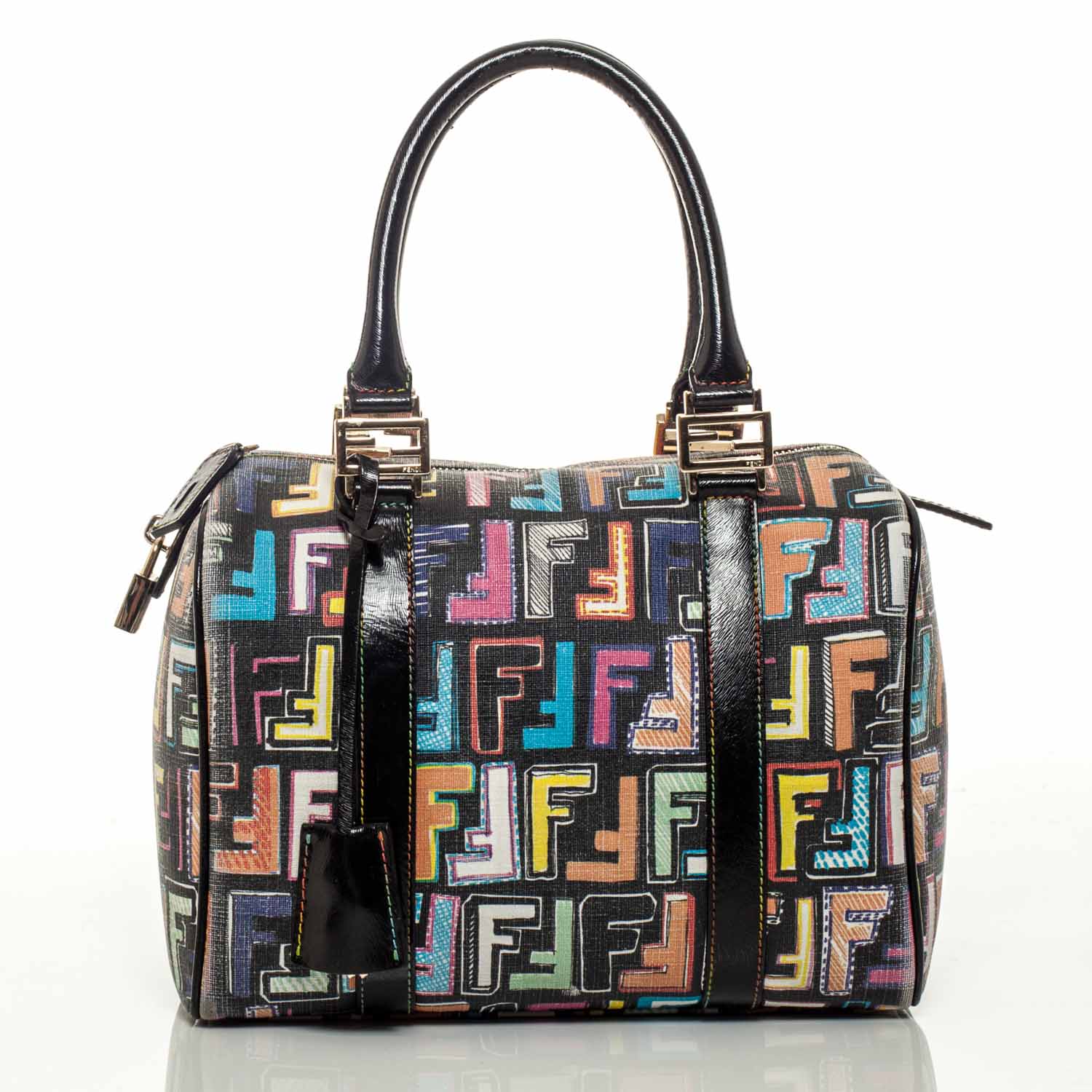 Fendi Zucca Spalmati FF Multicolor Forever Boston Black Multicolor 3 of 7