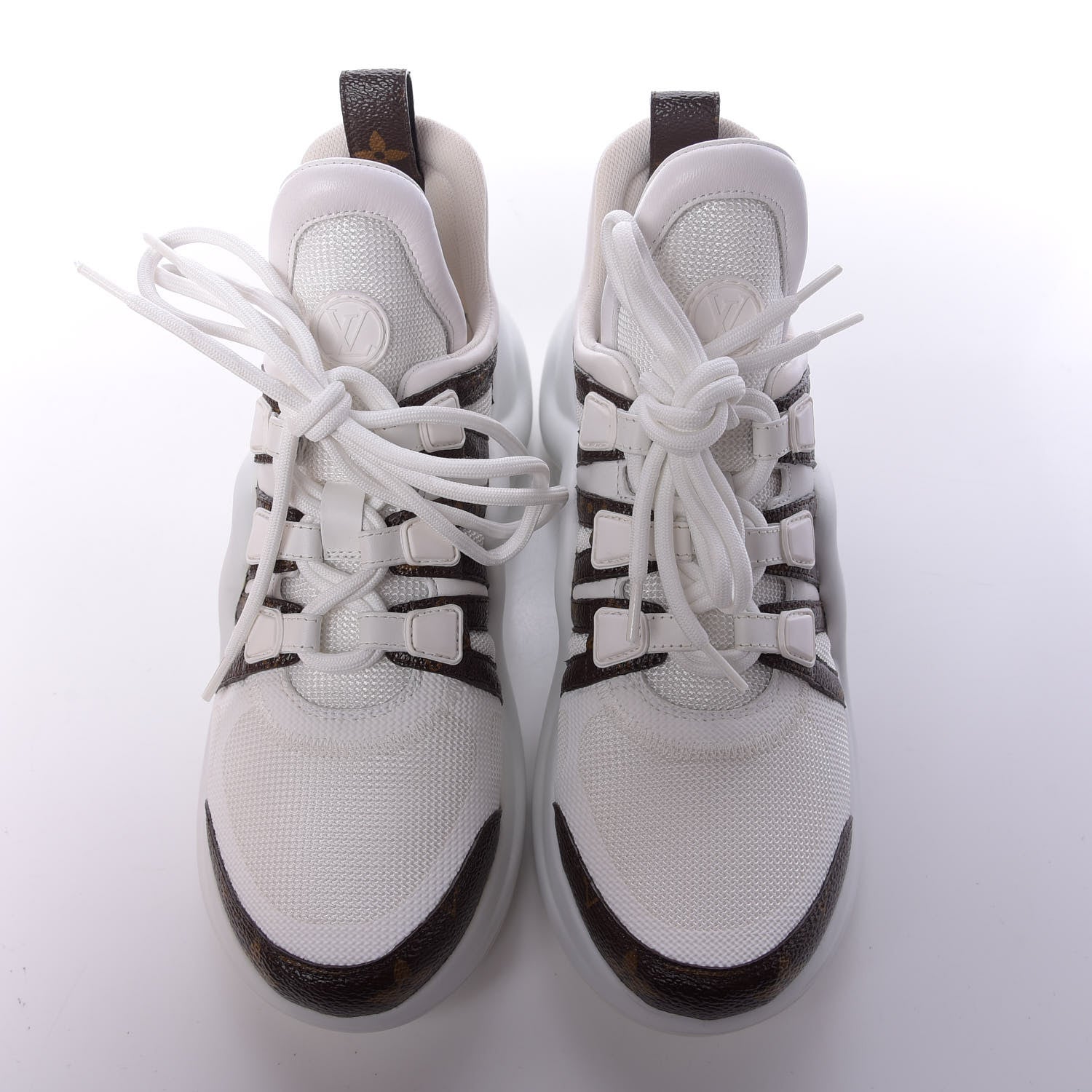 Louis Vuitton Patent Monogram LV Archlight Sneakers 37.5 White 5 of 9