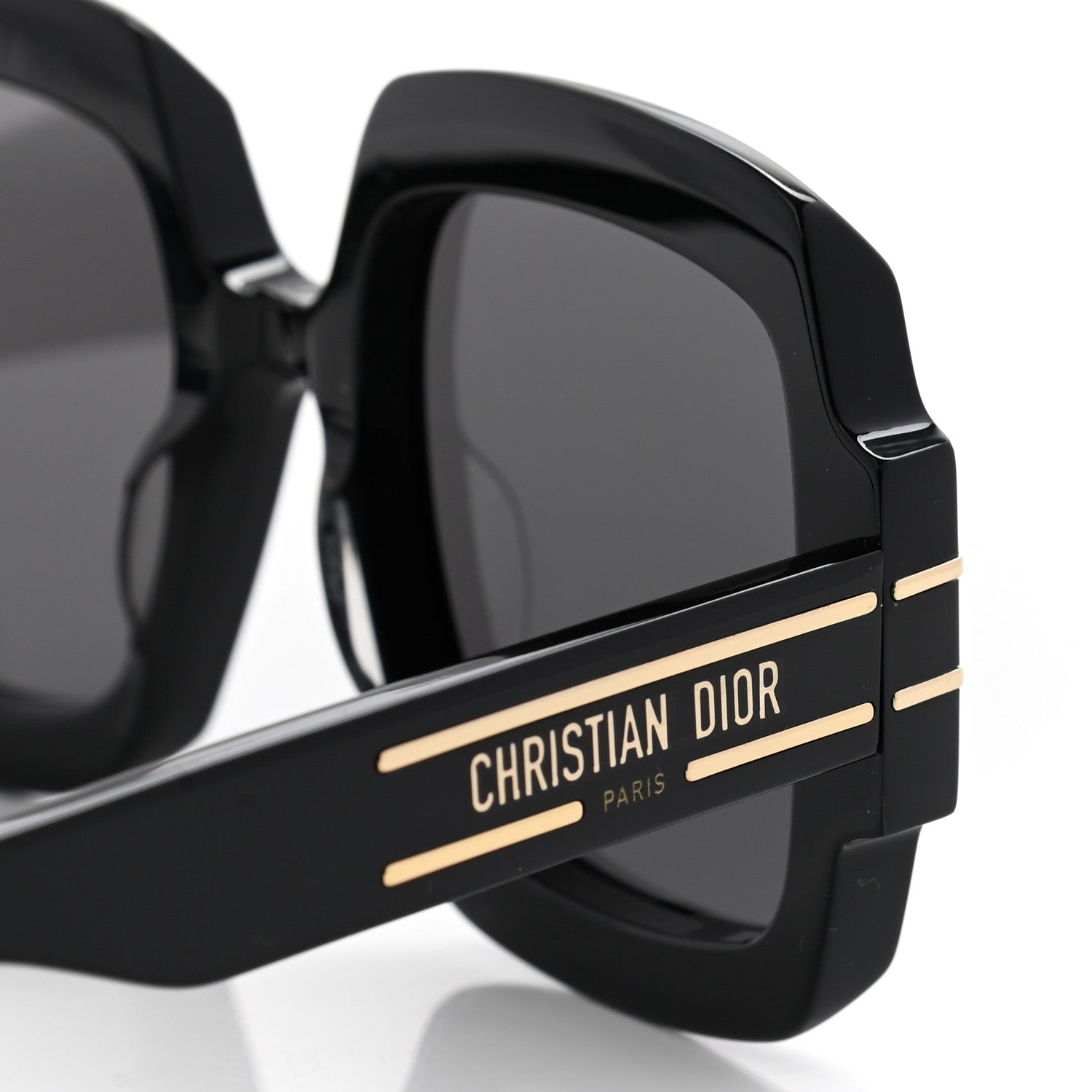 Christian Dior Acetate Diorsignature S1U Square Sunglasses Black 5 of 10