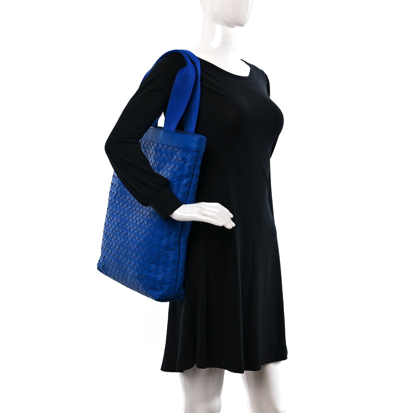 Nappa Intrecciato Hydrology Tote Cobalt