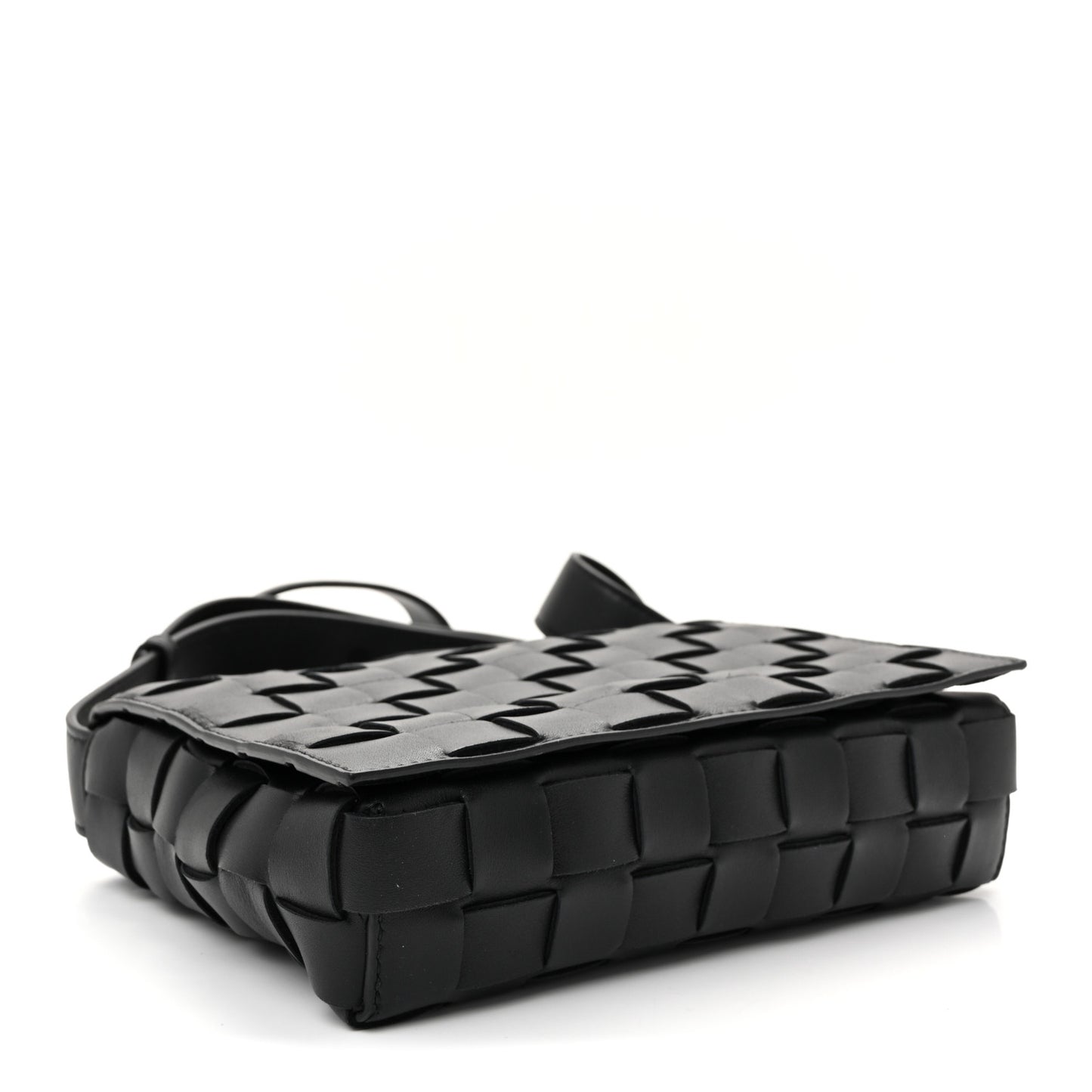 Nappa Intrecciato Orto Messenger Bag Black