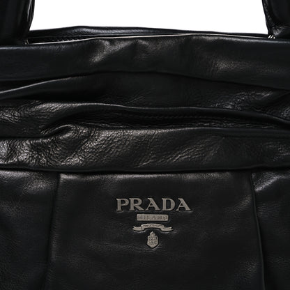 Prada Nappa Frills Tote Black 8 of 10