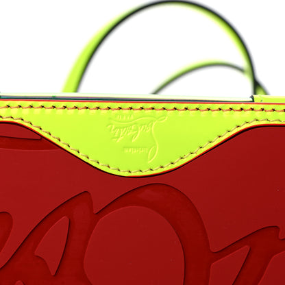 Christian Louboutin PVC Spikes East West Cabata Tote Fluorescent Yellow 11 of 12