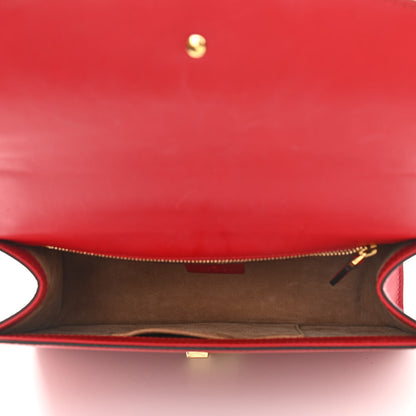 Gucci Calfskin Small Sylvie Shoulder Bag Hibiscus Red 4 of 11