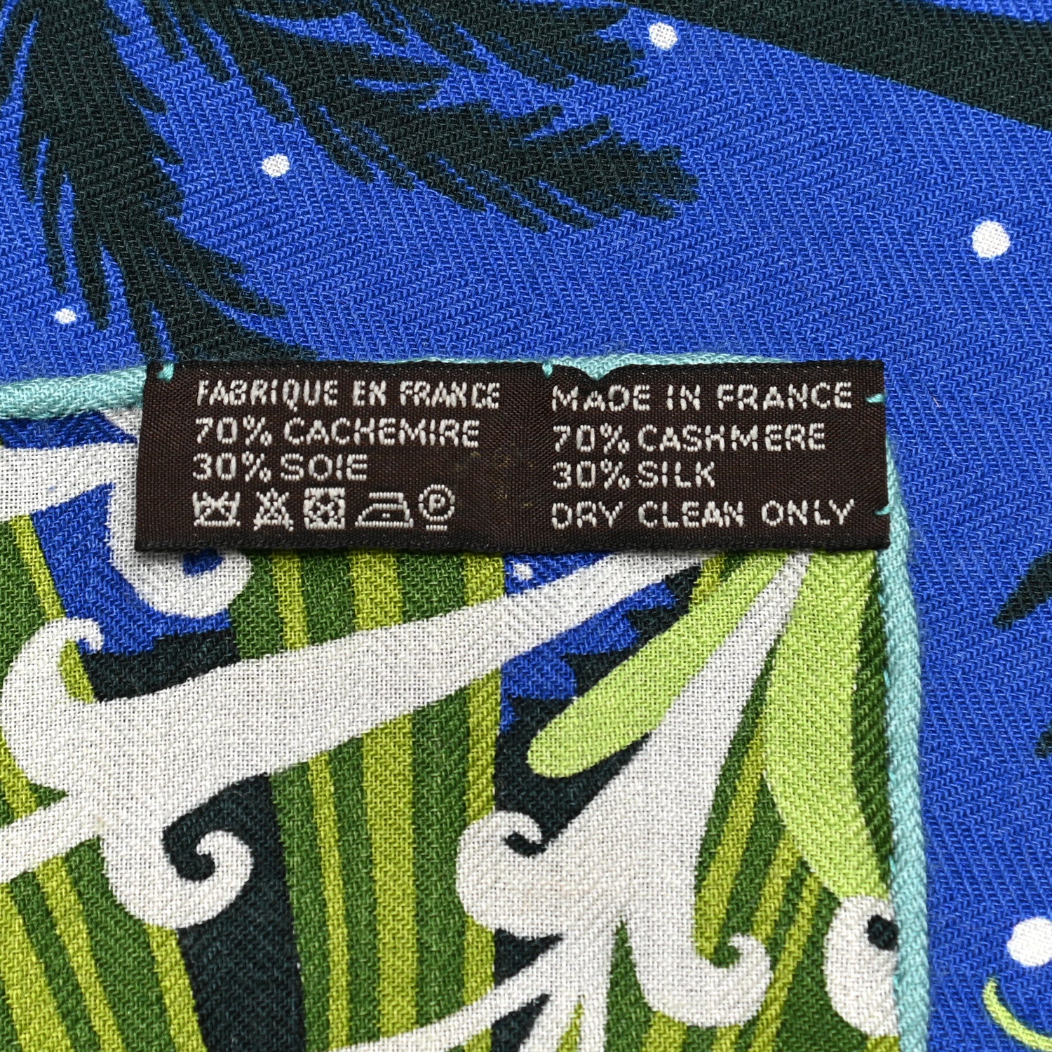 Hermes Cashmere Silk Tyger Tyger Shawl 140 6 of 6