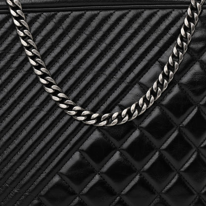 Chanel Glazed Calfskin Small Coco Boy Camera Case Black 8 of 10