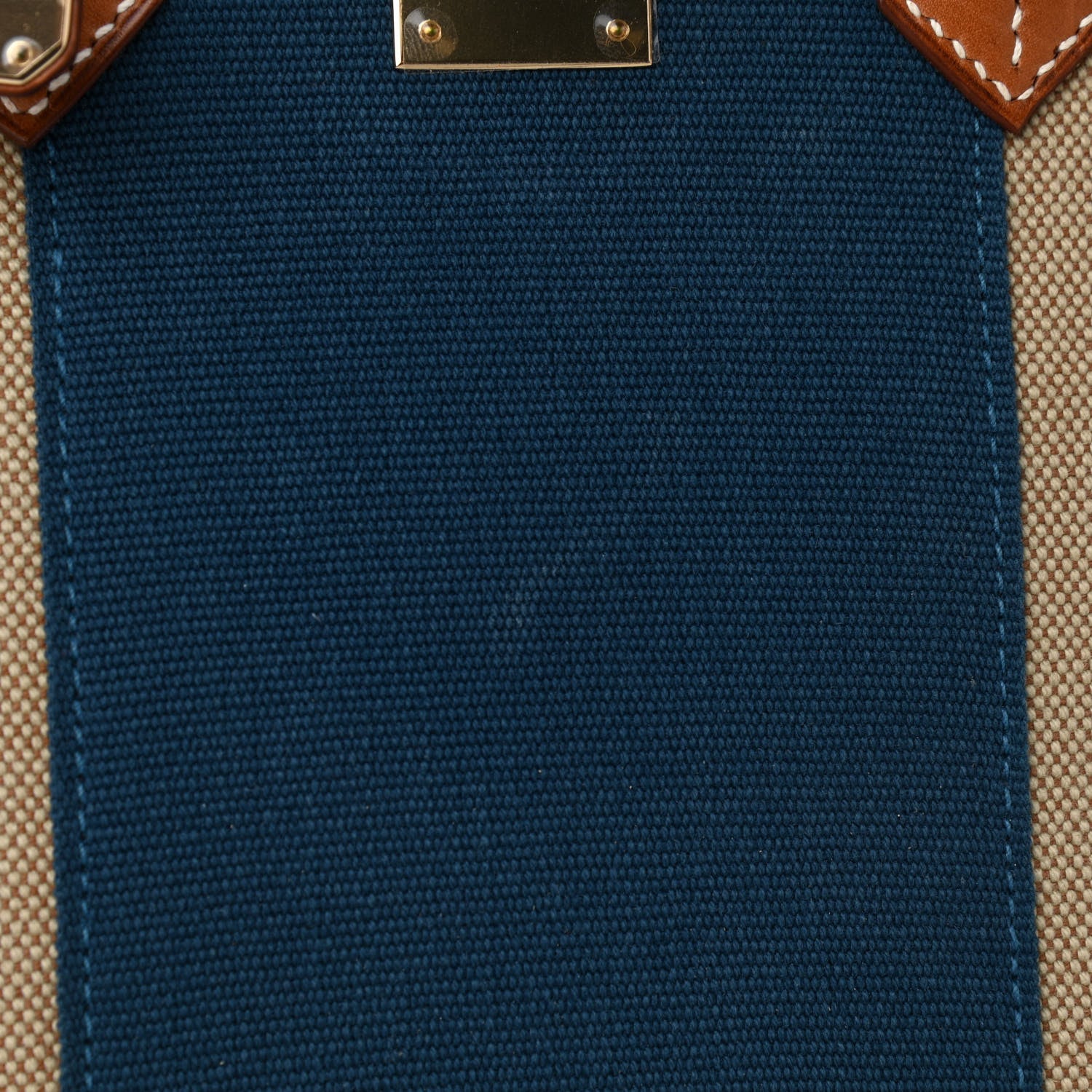 Hermes Toile Natural Barenia Flag Birkin 35 Fauve 17 of 26