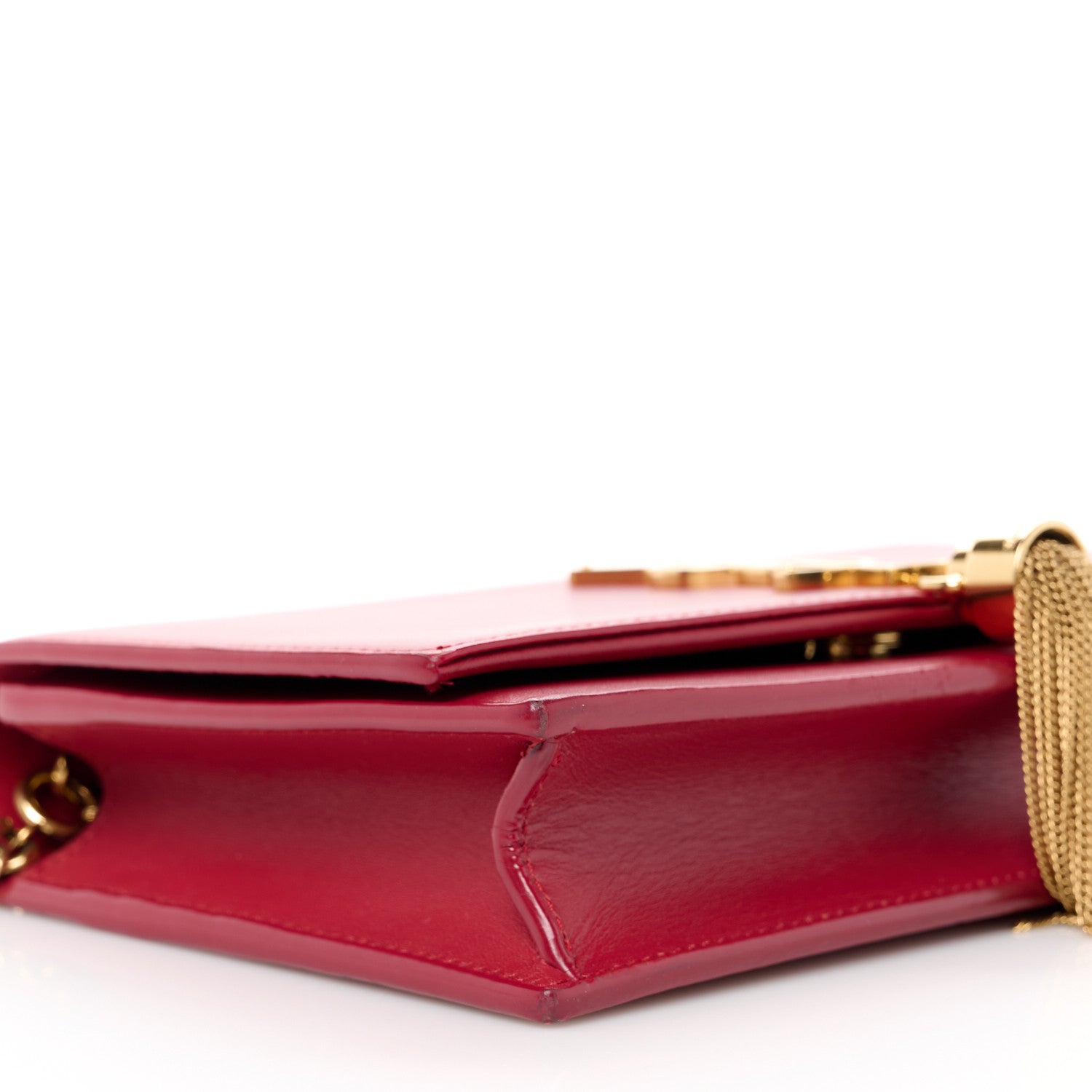 Saint Laurent Smooth Calfskin Classic Monogram Kate Tassel Chain Wallet New Lipstick 10 of 11