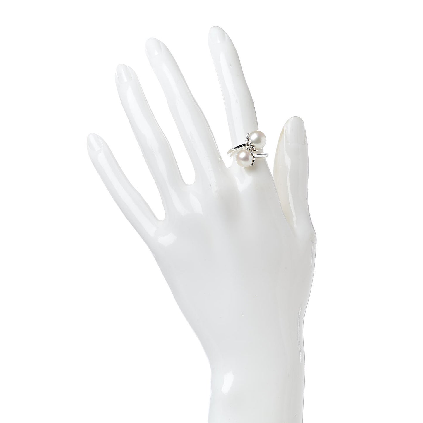 Sterling Silver Freshwater Pearl Paloma's Venezia Goldoni Heart Ring 50 5.25