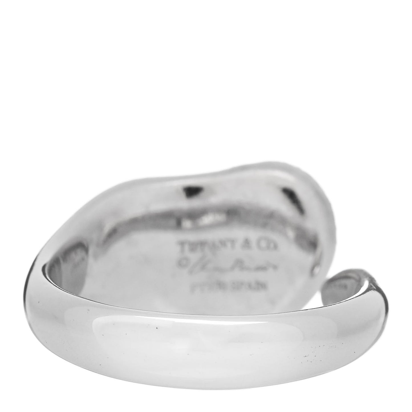 Platinum Diamond Elsa Peretti Full Heart Ring 55 7.25