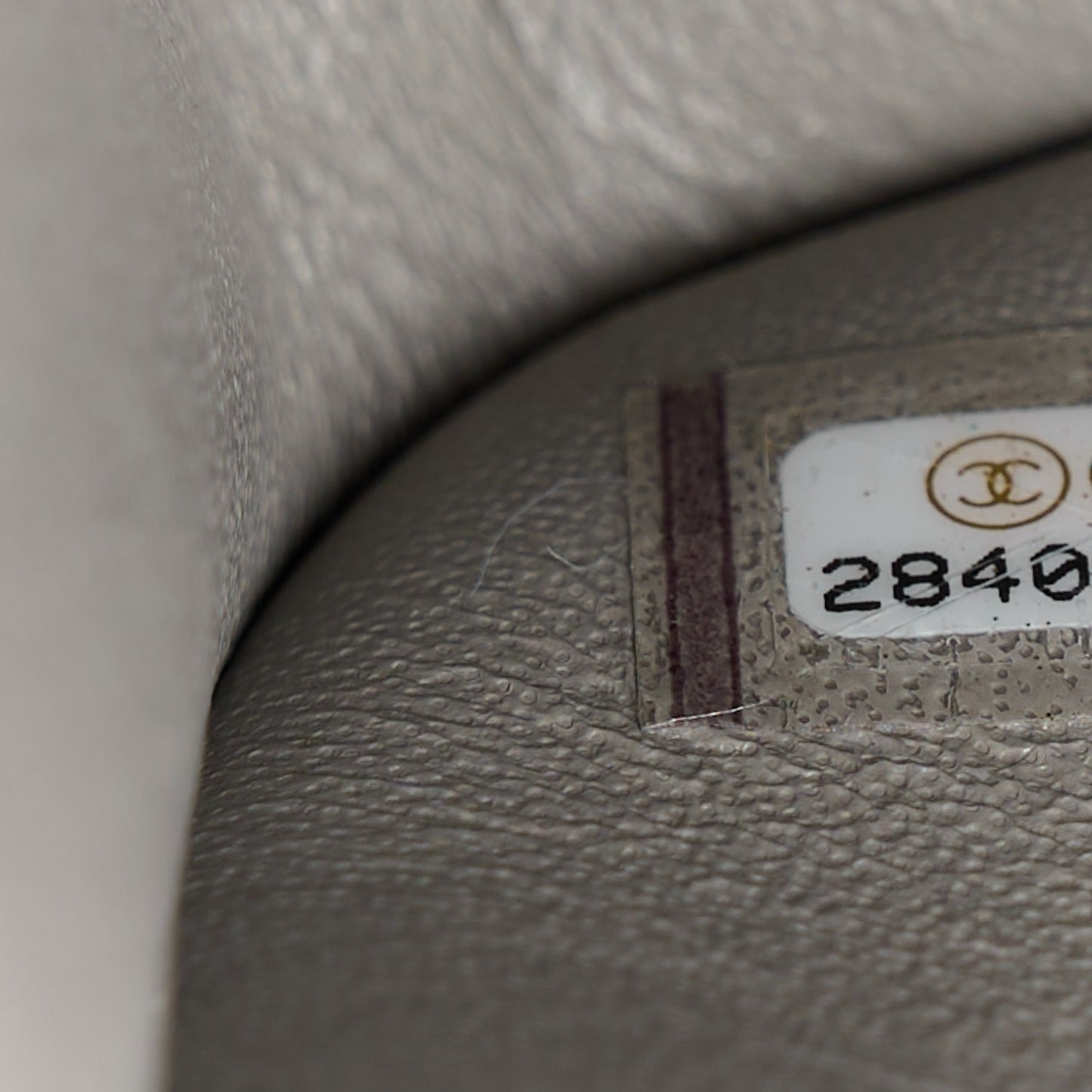 Lambskin Quilted Jumbo Double Flap Grey