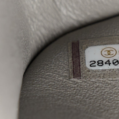 Chanel Lambskin Quilted Jumbo Double Flap Grey 8 of 11