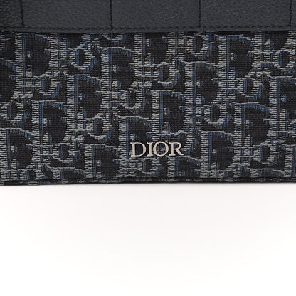 Christian Dior HOMME Oblique Jacquard Safari Messenger Navy Blue 9 of 10