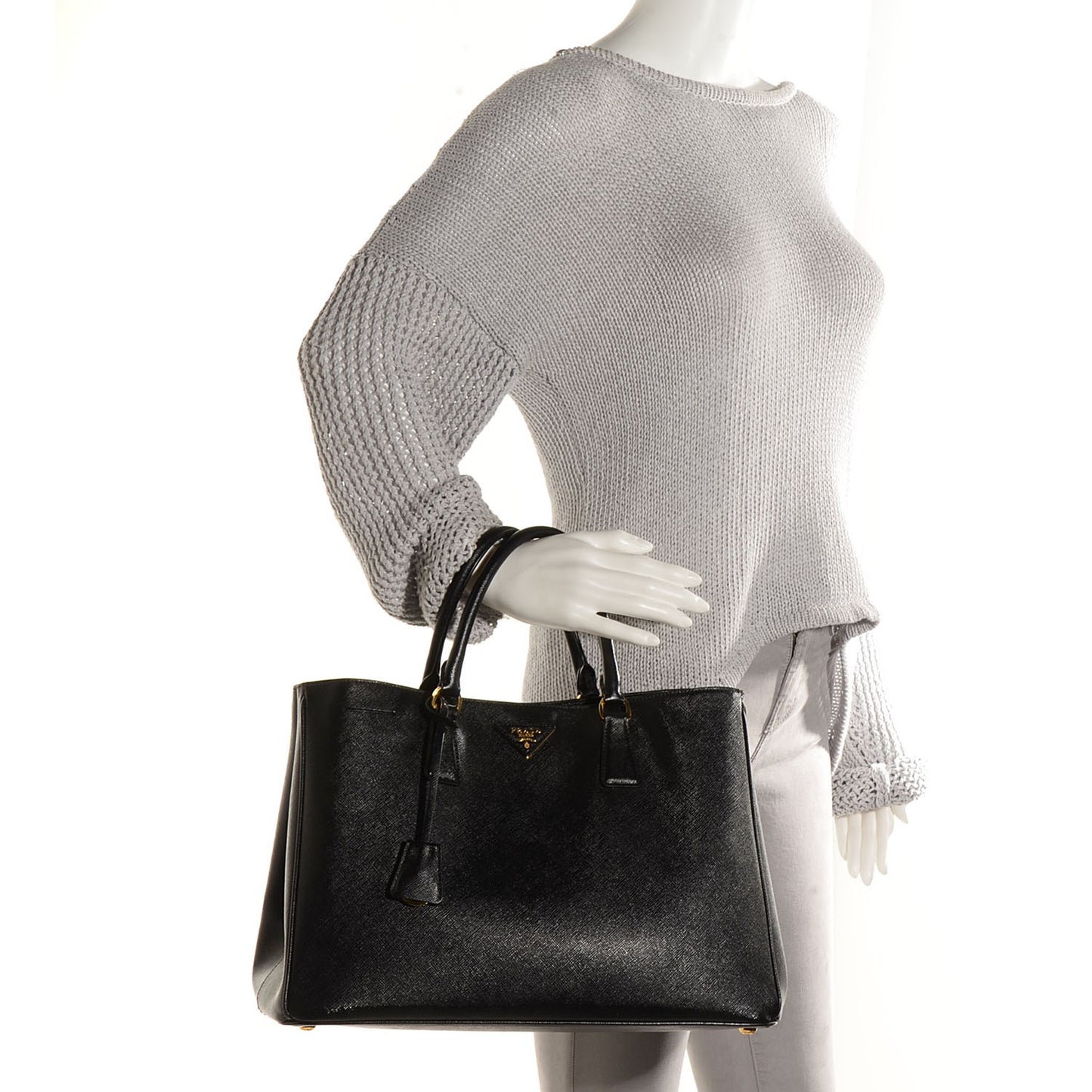SAFFIANO Lux Large Tote Nero Black