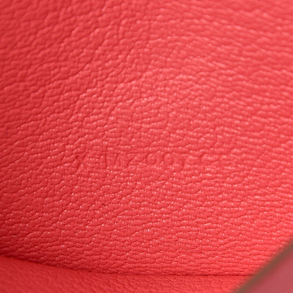 Hermes Chevre Mysore Mini Bearn Wallet Rose Lipstick 7 of 8
