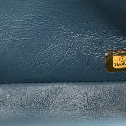 Chanel Lambskin Quilted Jumbo Double Flap Dark Blue 7 of 12
