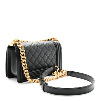 Chanel Caviar Quilted Small Boy Flap Black 3 of 11