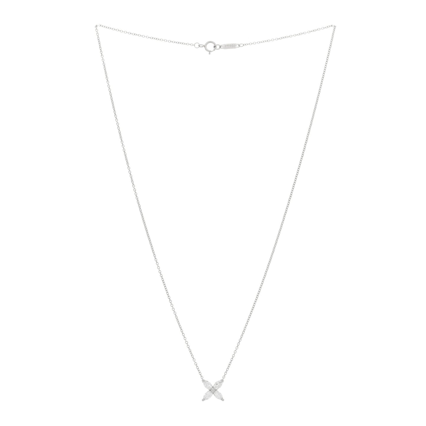 Platinum Diamond Small Victoria Necklace
