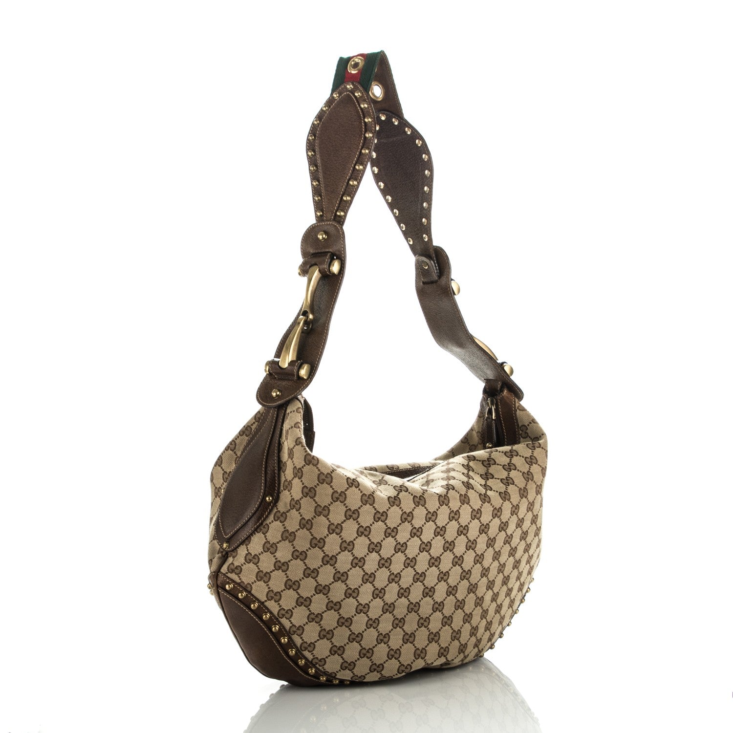 Gucci Monogram Pelham Messenger Shoulder Bag Ebony 3 of 7